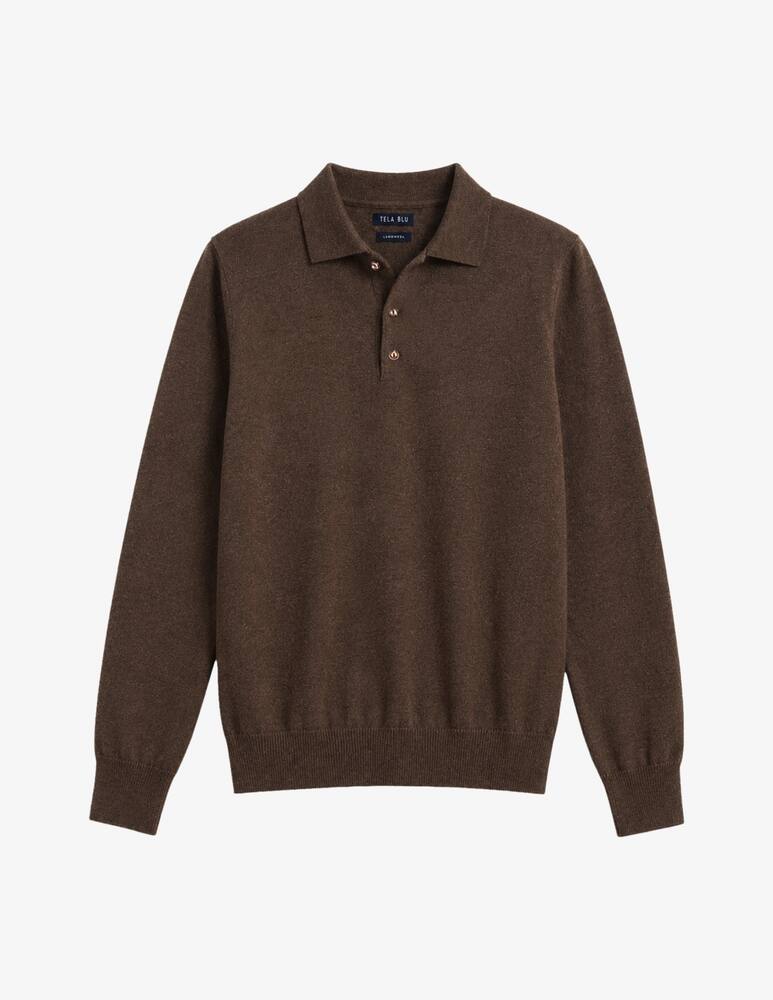 rinascente Tela Blu Polo in lambswool