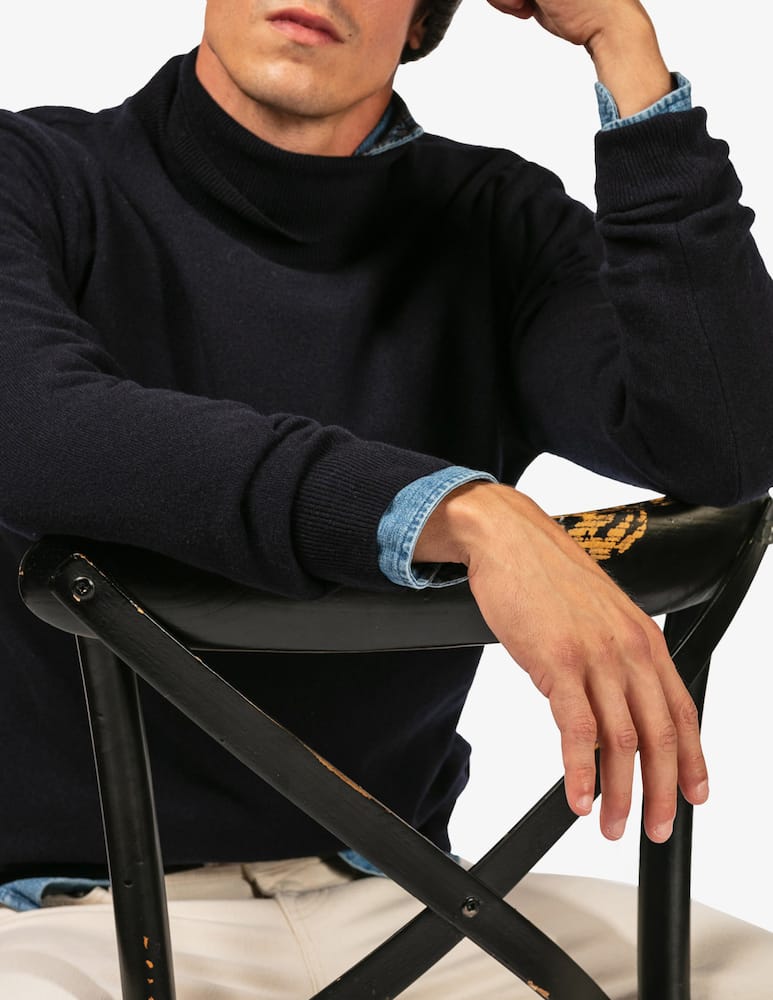 Tela Blu Lambswool turtleneck jumper - picture 4 Tela Blu Lambswool turtleneck jumper - picture 4