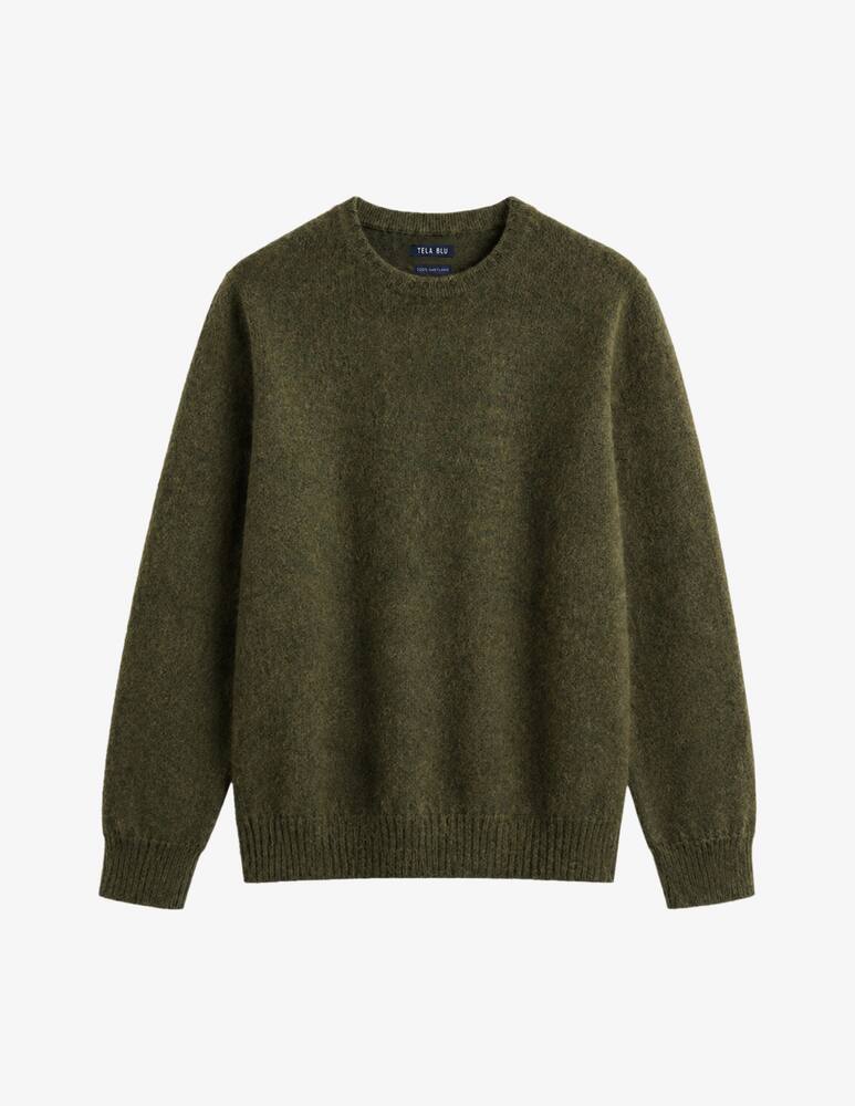 rinascente Tela Blu Maglia girocollo shaggy
