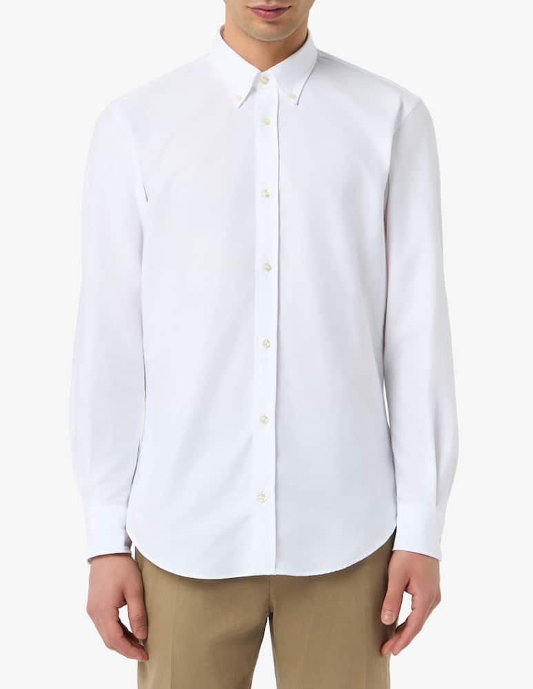 rinascente Tela Blu Camicia oxford in cotone