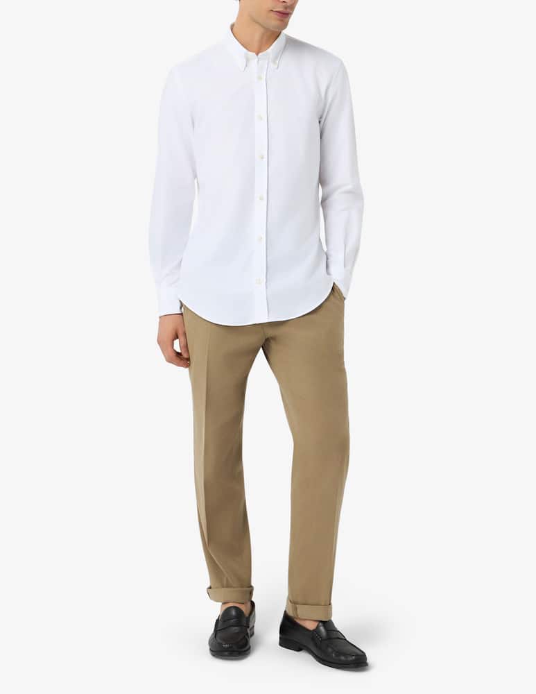 rinascente Tela Blu Camicia oxford in cotone