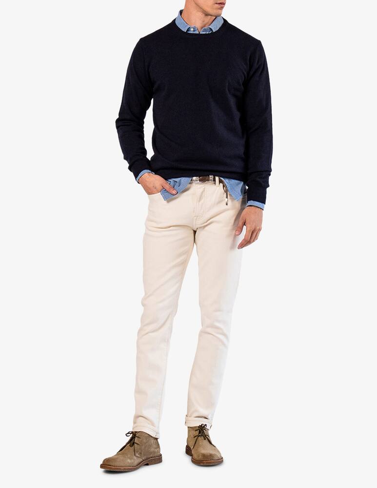 rinascente Tela Blu Maglia girocollo in lambswool