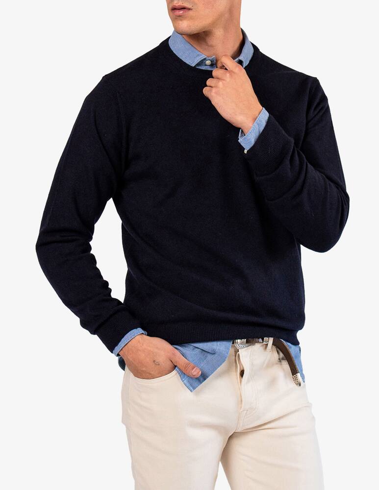rinascente Tela Blu Maglia girocollo in lambswool
