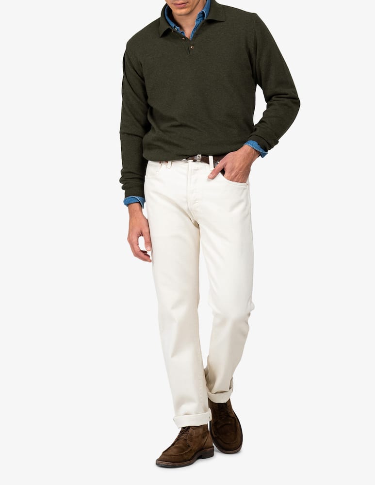 Tela Blu Lambswool polo jumper - picture 2 Tela Blu Lambswool polo jumper - picture 2