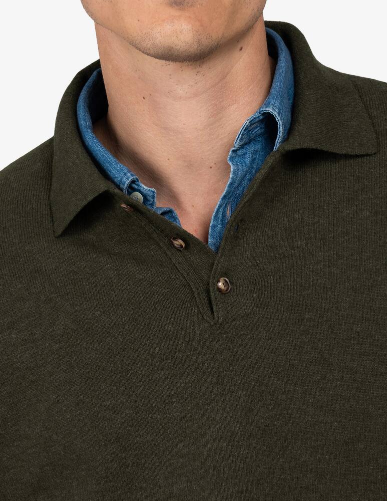 rinascente Tela Blu Polo in lambswool