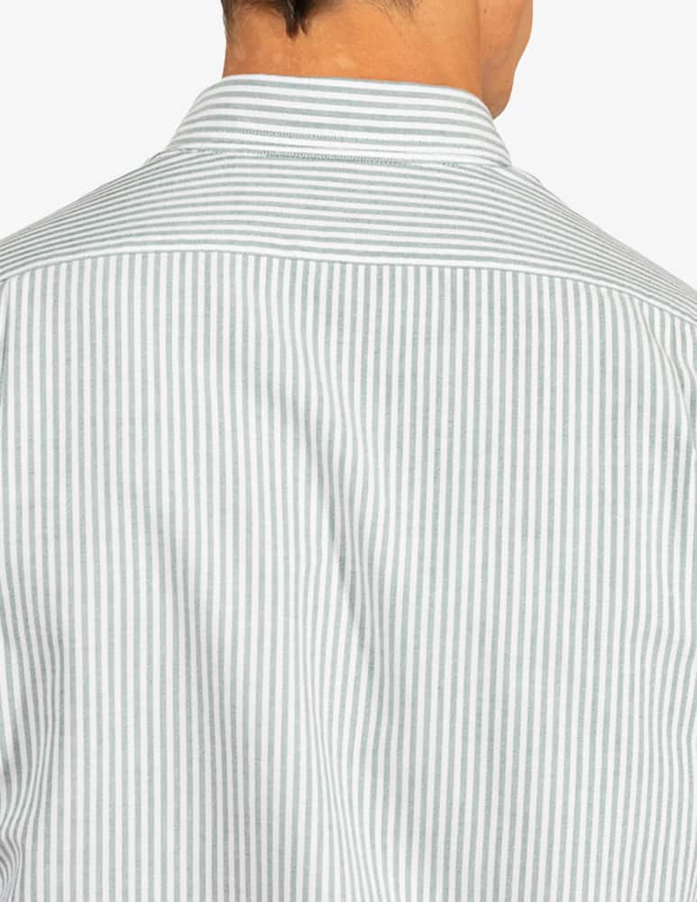 rinascente Tela Blu Camicia oxford a righe bastoncino