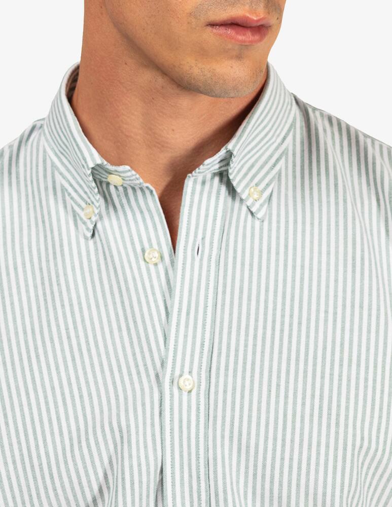 rinascente Tela Blu Camicia oxford a righe bastoncino