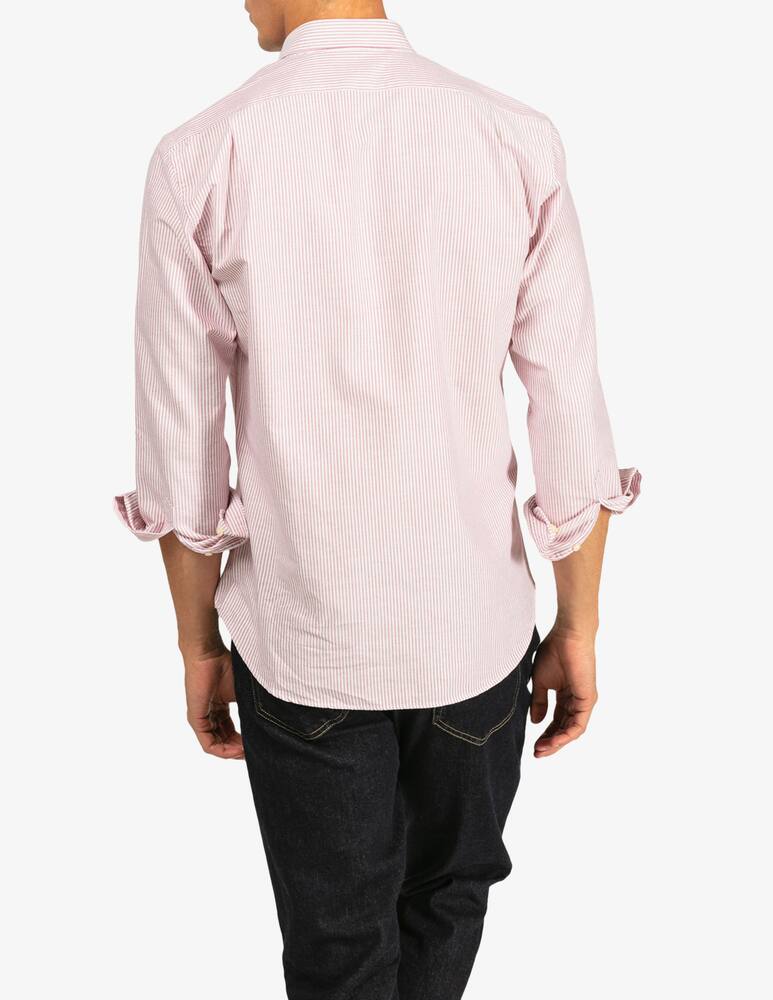 Tela Blu Camicia oxford rigata button down - immagine 3 Tela Blu Camicia oxford rigata button down - immagine 3