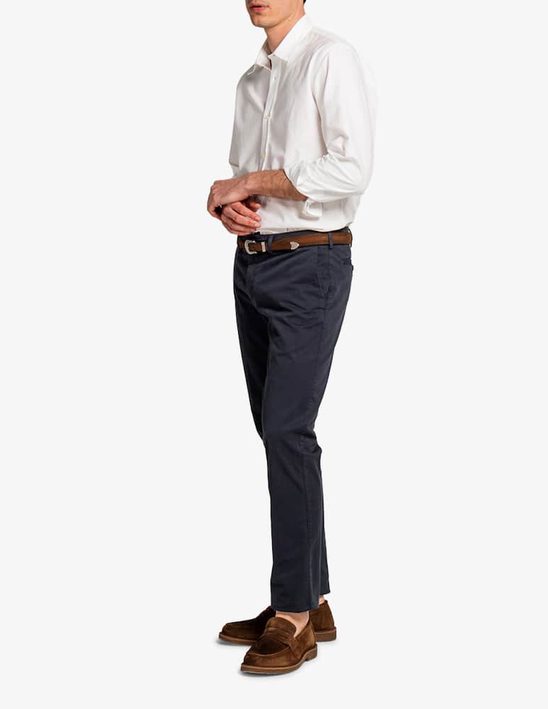 rinascente Tela Blu Slim gabardine chinos