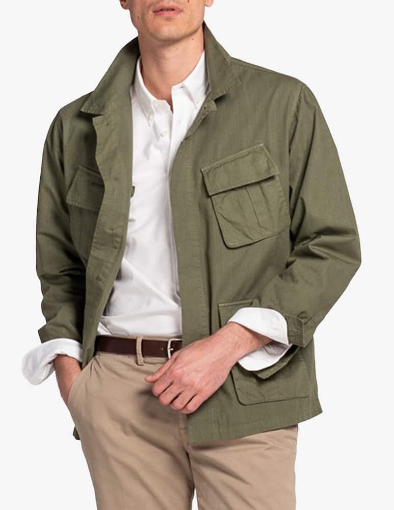 rinascente Tela Blu Jungle cotton ripstop jacket