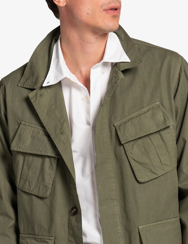 rinascente Tela Blu Jungle cotton ripstop jacket