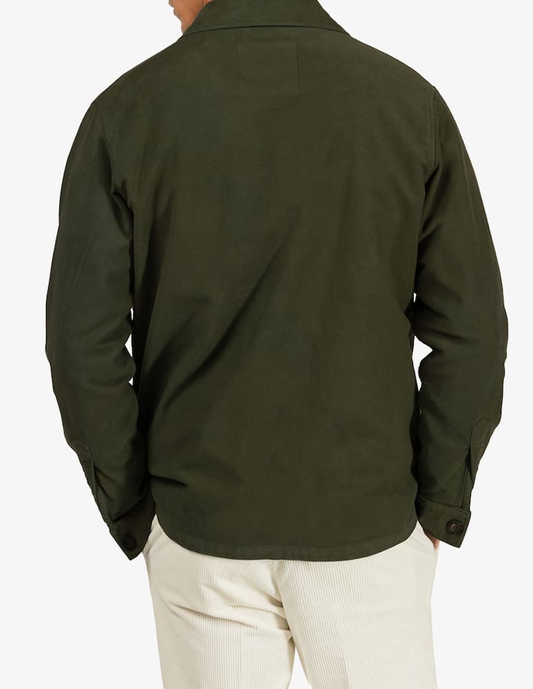 Tela Blu Overshirt in moleskin - immagine 3 Tela Blu Overshirt in moleskin - immagine 3