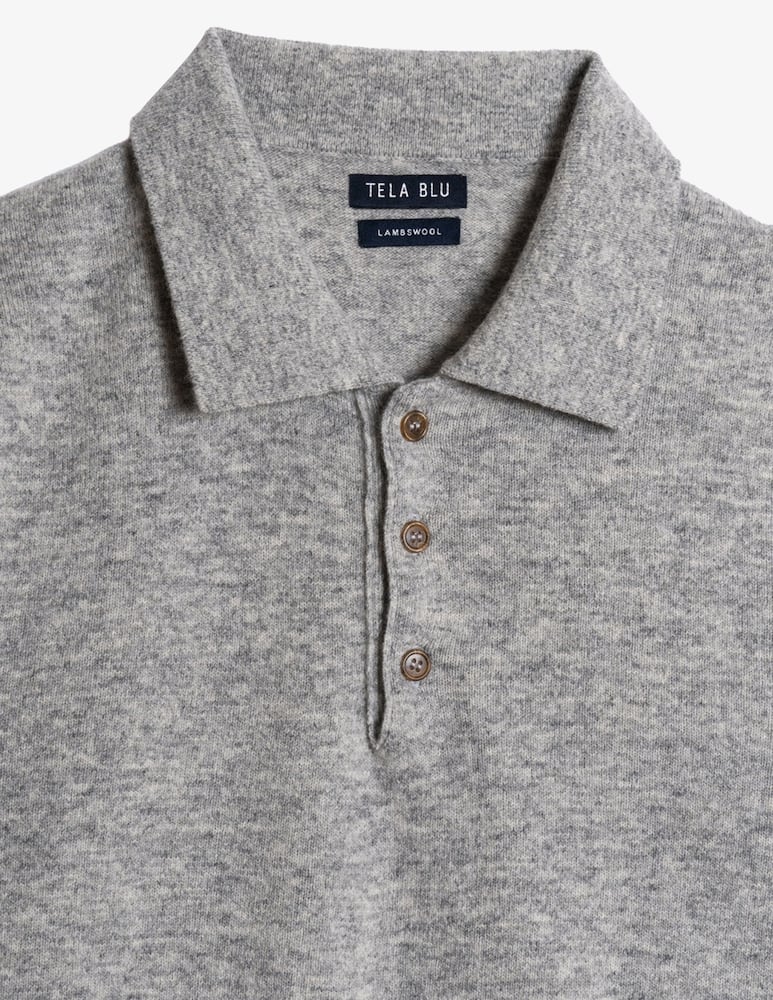 rinascente Tela Blu Lambswool polo jumper