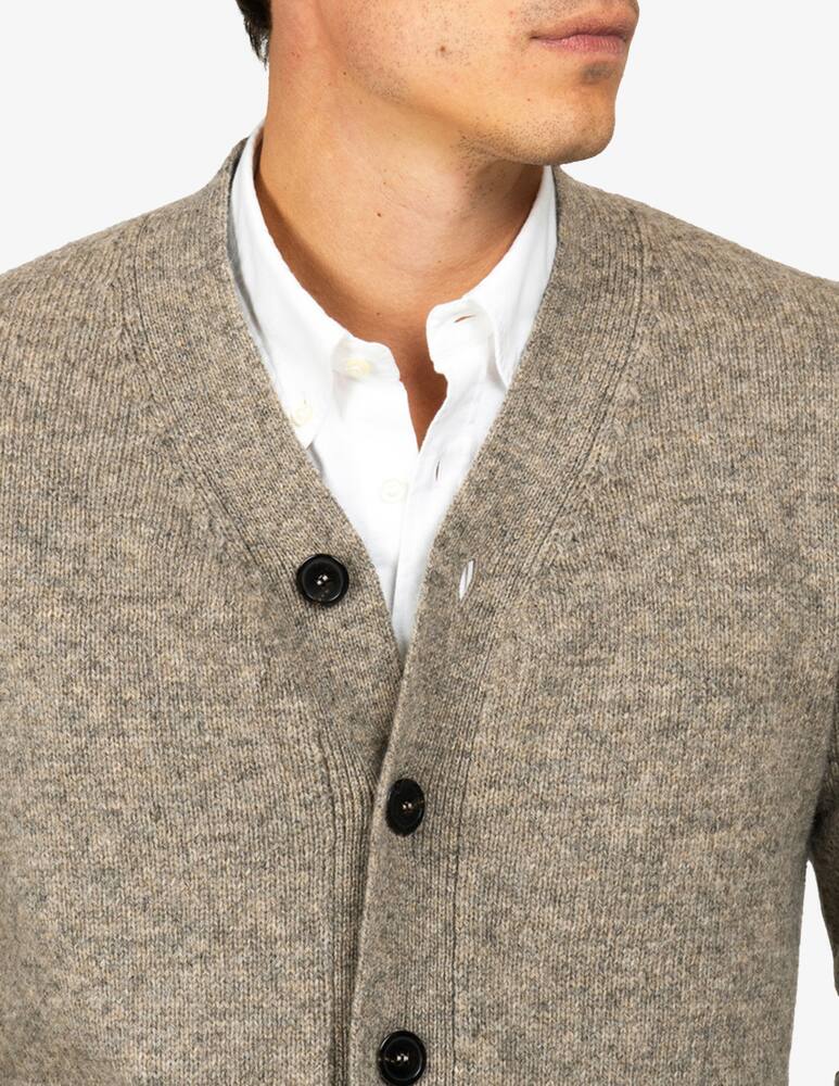 rinascente Tela Blu Cardigan in shetland