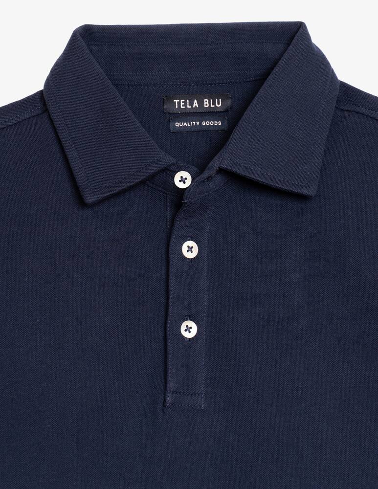 rinascente Tela Blu Piqué knit polo shirt