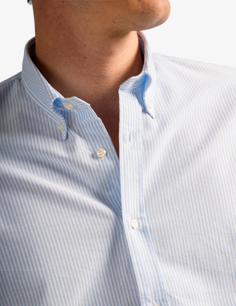 rinascente Tela Blu Camicia oxford bastoncino