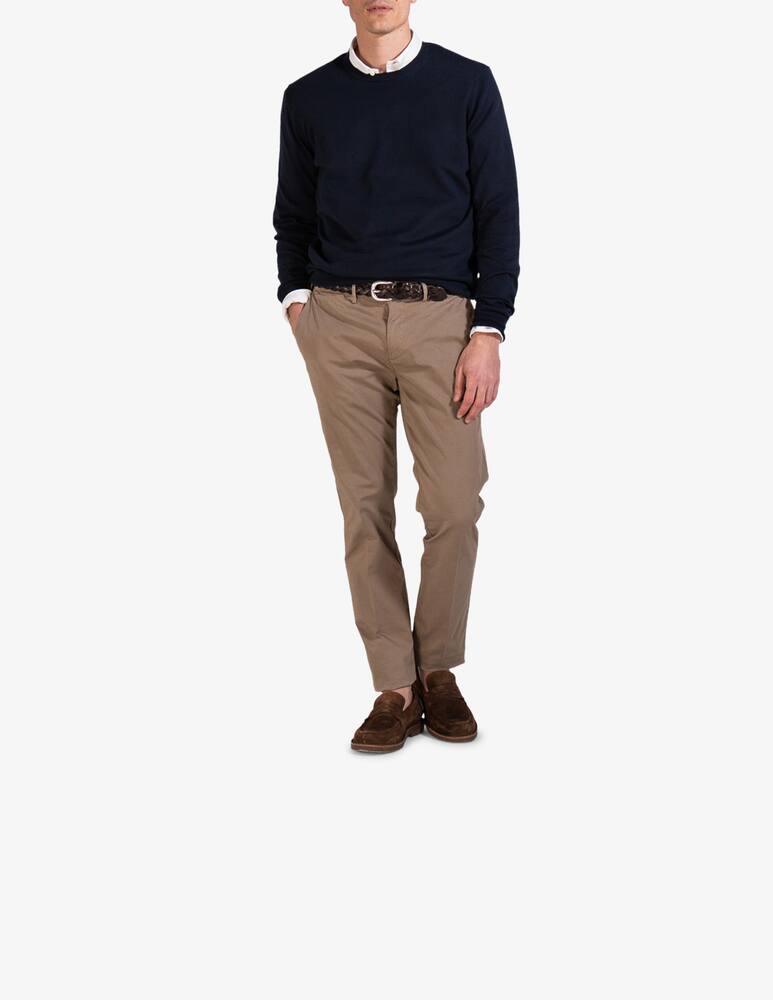 rinascente Tela Blu Pantaloni chino in gabardina stretch slim fit