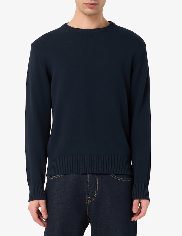 rinascente Tela Blu Maglia girocollo tinto capo