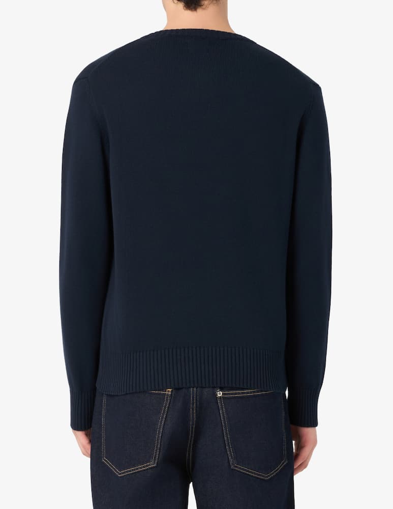 rinascente Tela Blu Maglia girocollo tinto capo