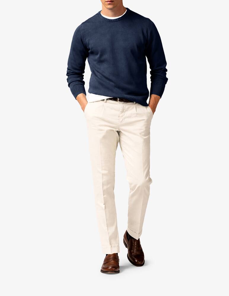 rinascente Tela Blu Chino linen blend trousers