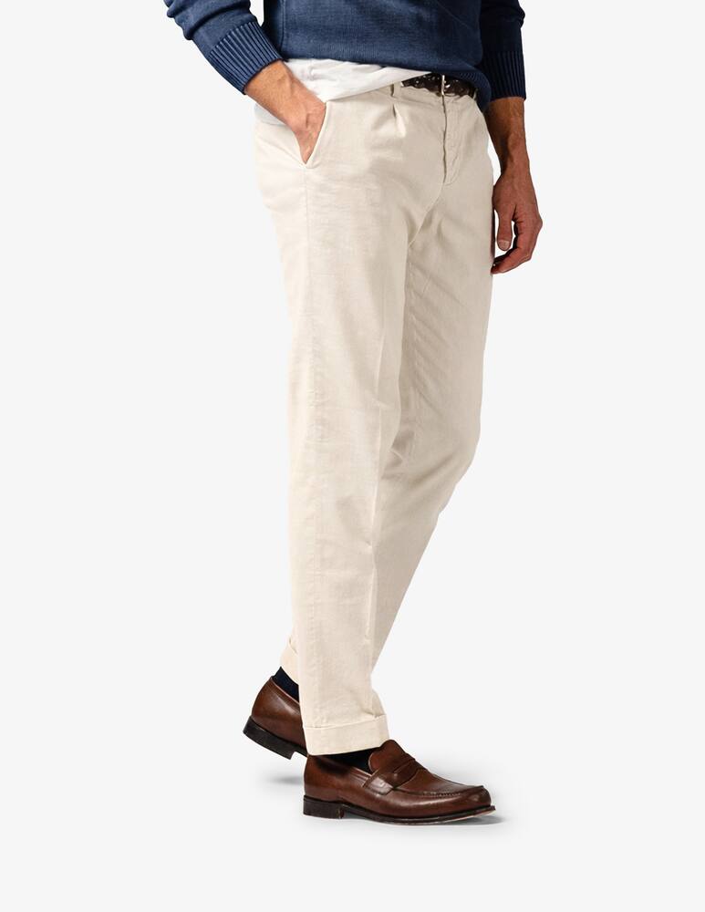 rinascente Tela Blu Chino linen blend trousers