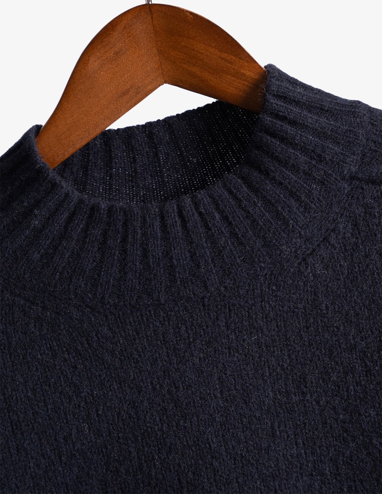 Tela Blu Maglia collo alto in lana - immagine 6 Tela Blu Maglia collo alto in lana - immagine 6