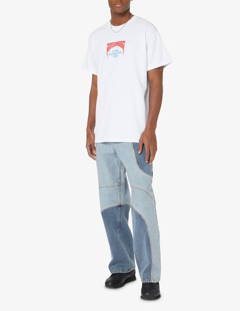 rinascente Mushroom Rose back skull t-shirt - White