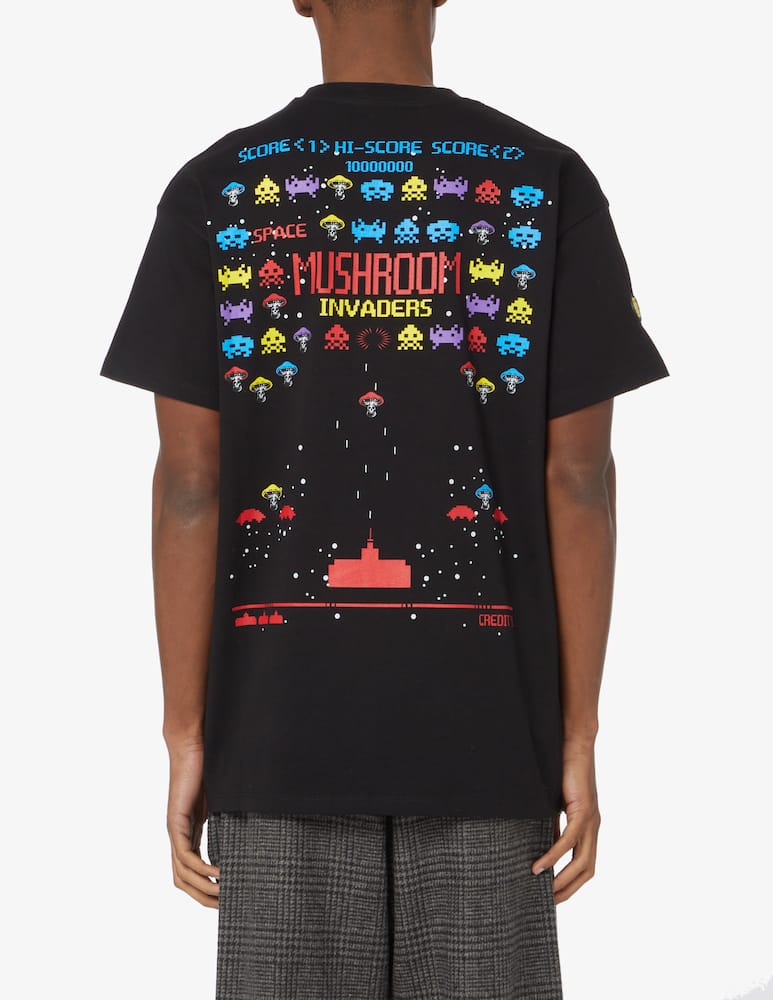 Mushroom Invaders game t-shirt - Black - picture 3 Mushroom Invaders game t-shirt - Black - picture 3