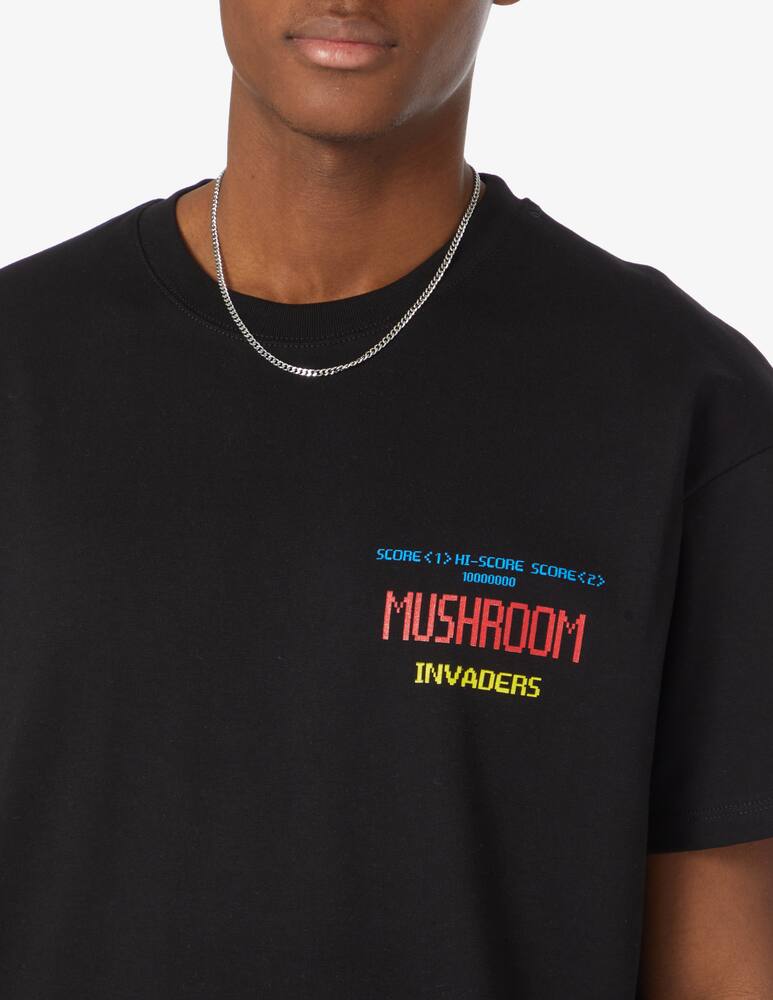 Mushroom Invaders game t-shirt - Black - picture 4 Mushroom Invaders game t-shirt - Black - picture 4