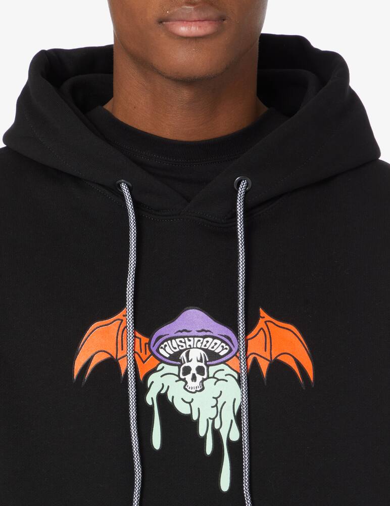 rinascente Mushroom Felpa con cappuccio con teschio baby pirata - Nero