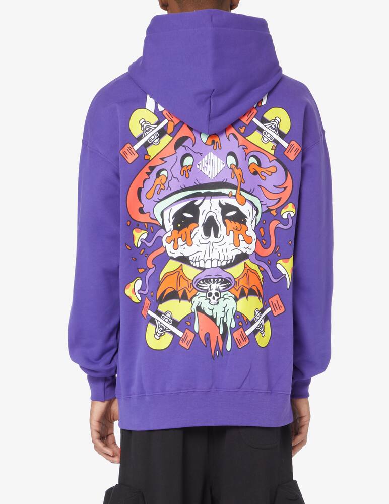 rinascente Mushroom Felpa con cappuccio con teschio baby pirata - Viola