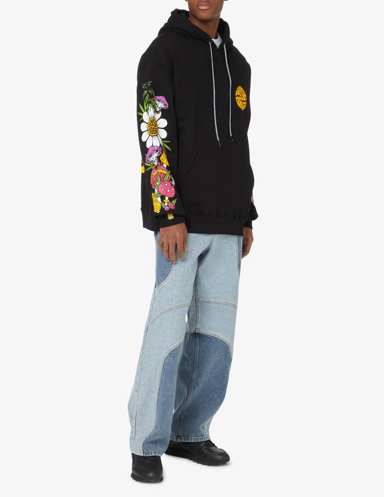 rinascente Mushroom Mushrooms high hoodie - Black