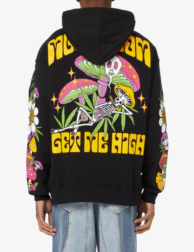 rinascente Mushroom Mushrooms high hoodie - Black