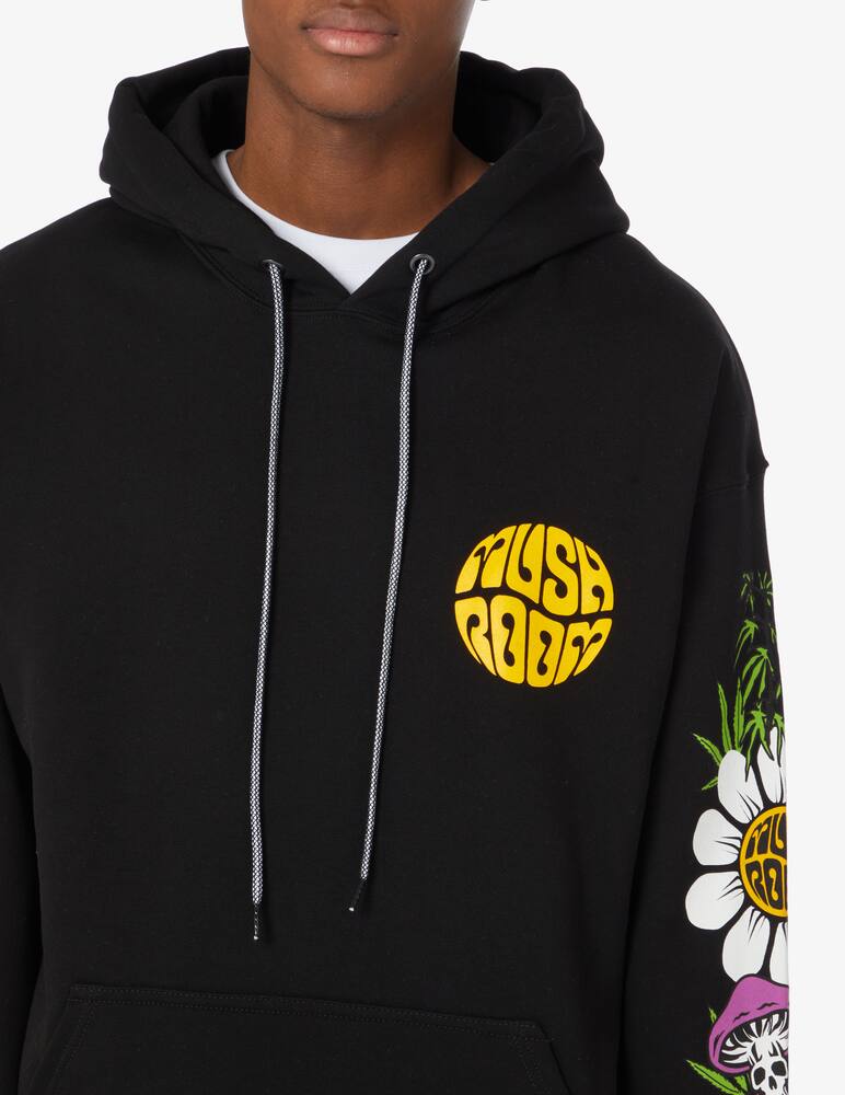 rinascente Mushroom Mushrooms high hoodie - Black