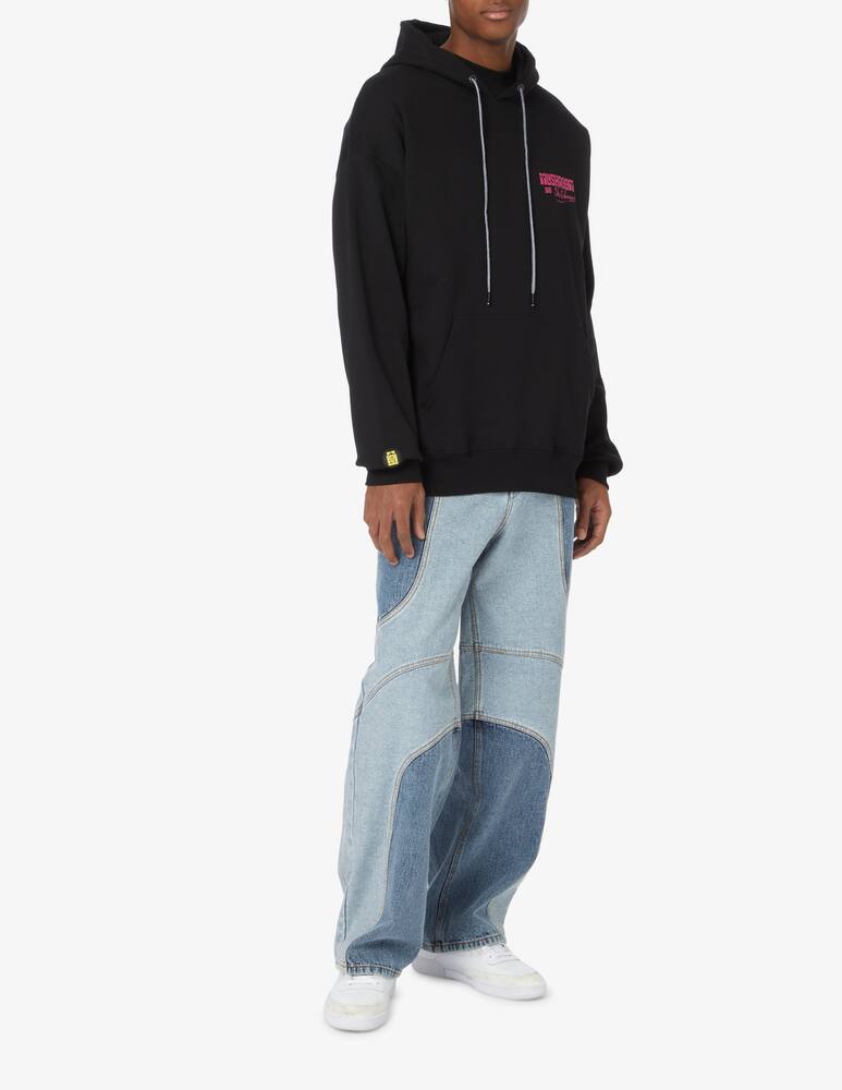 rinascente Mushroom Skeleton skate hoodie - Black