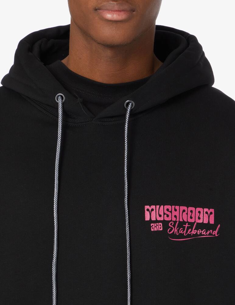 rinascente Mushroom Skeleton skate hoodie - Black