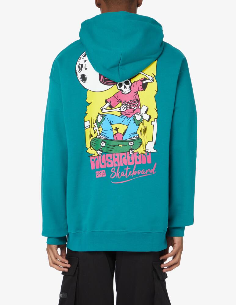 rinascente Mushroom Felpa con cappuccio skeleton skate - Verde