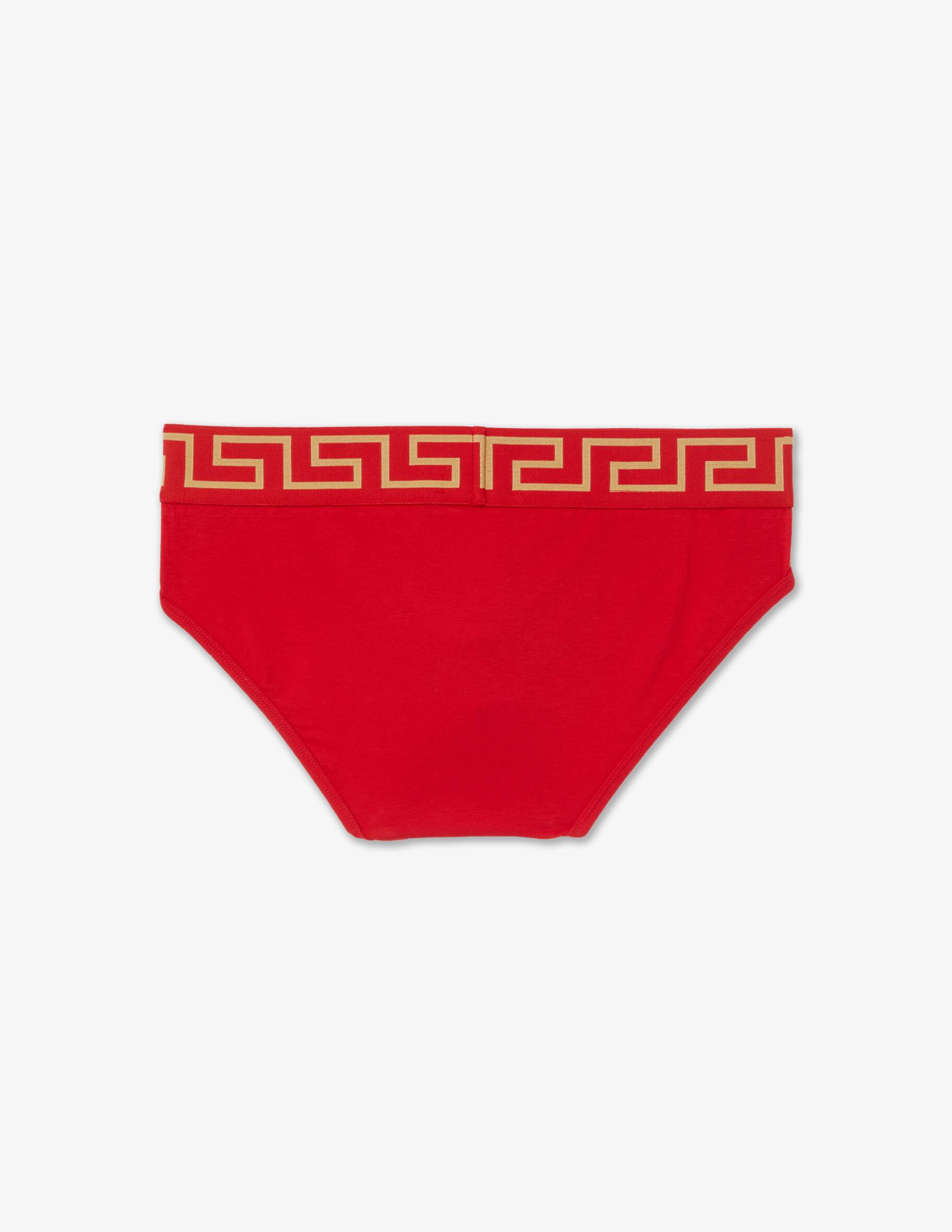 【送料&関税込】Versace Slip A Vita Alta Con Dettaglio Greca Slip a vita alta con bordo Greca | VERSACE IT