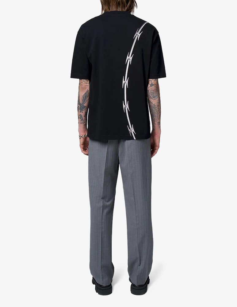 rinascente A Better Mistake Black t-shirt with wire print - black