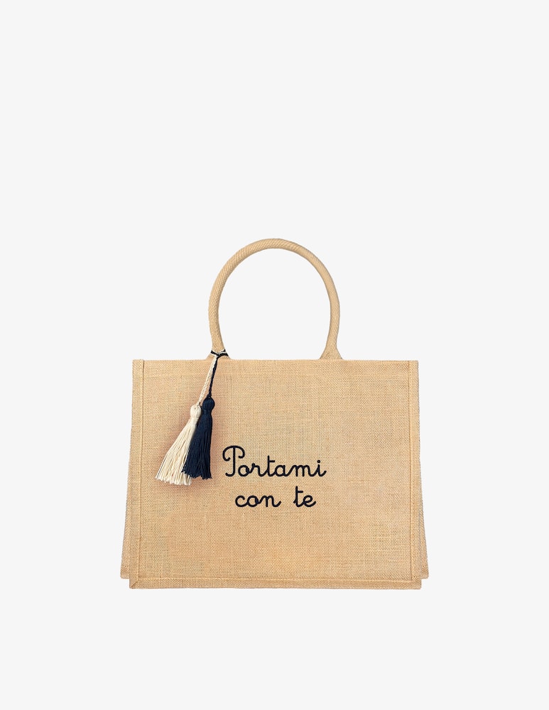 rinascente Identity Jute tote Portami con te