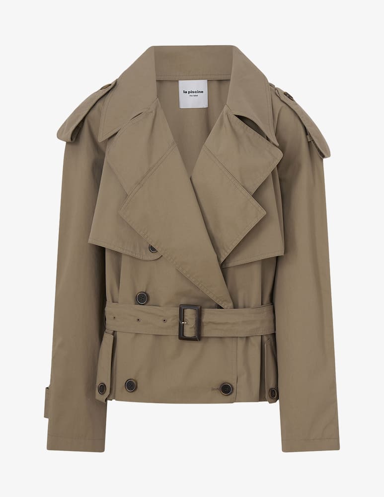 rinascente La Piscine Trench corto impermeabile