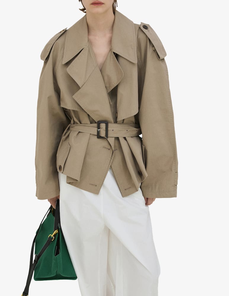 rinascente La Piscine Short belted trench coat