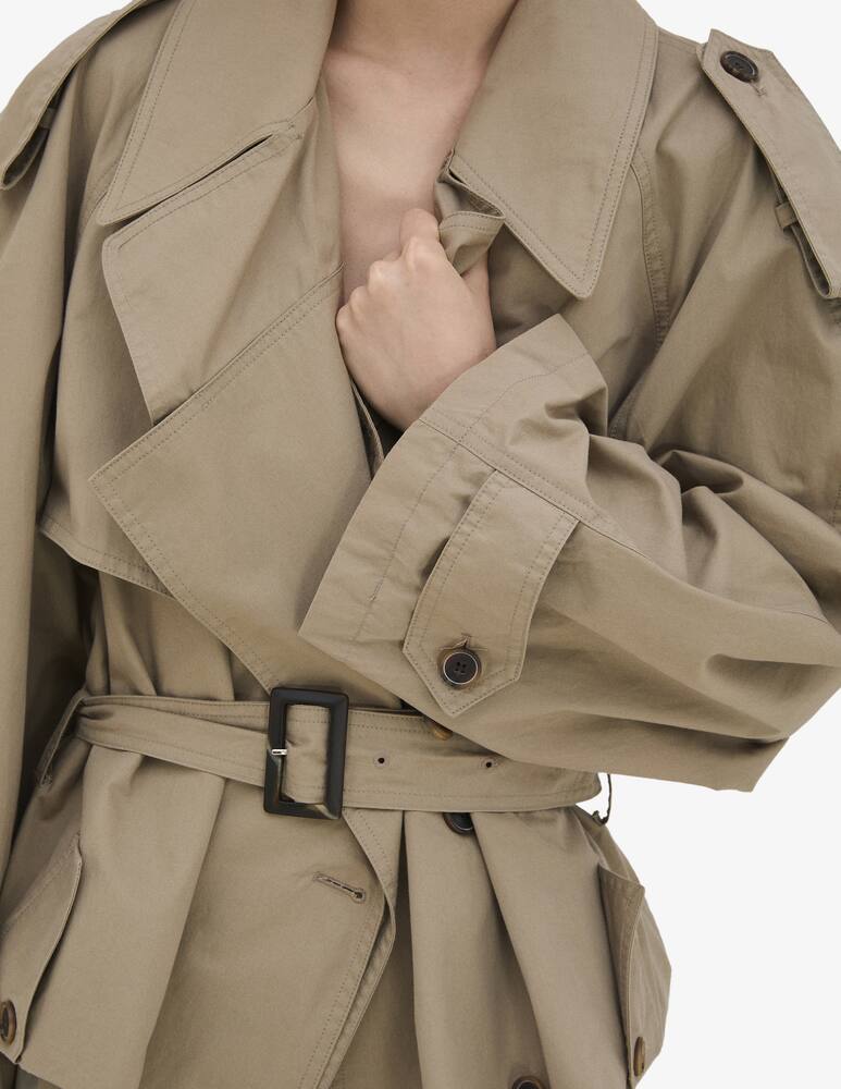 rinascente La Piscine Short belted trench coat