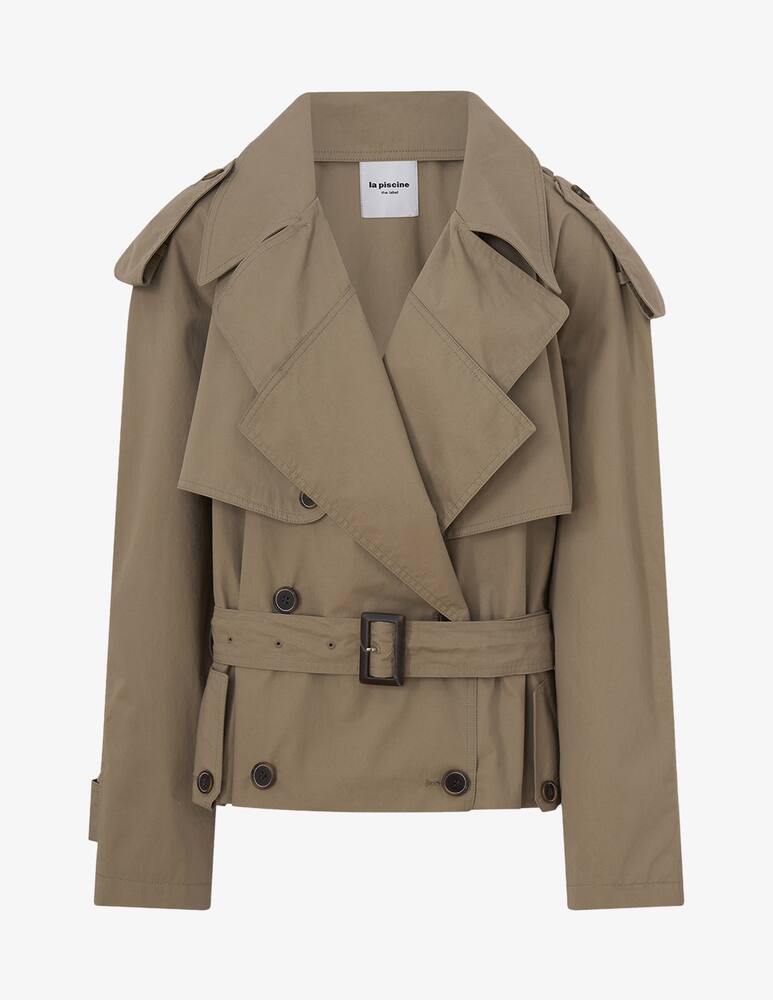 rinascente La Piscine Short belted trench coat