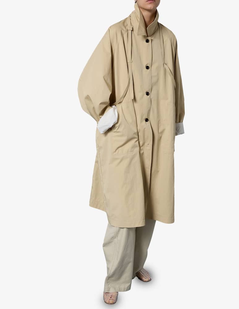 rinascente La Piscine Wide collared trench coat