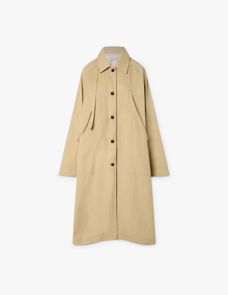 rinascente La Piscine Wide collared trench coat