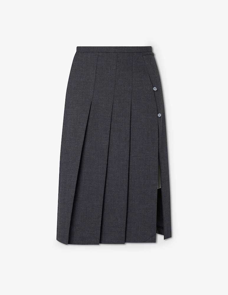 rinascente La Piscine Pleated midi skirt