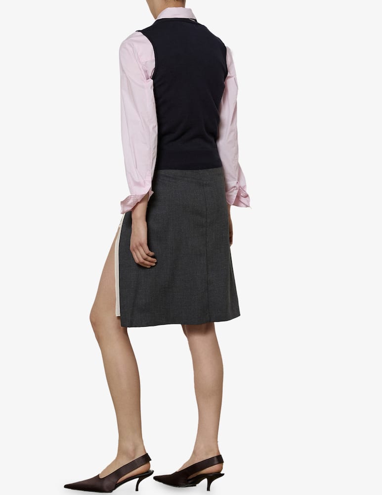 rinascente La Piscine Pleated midi skirt