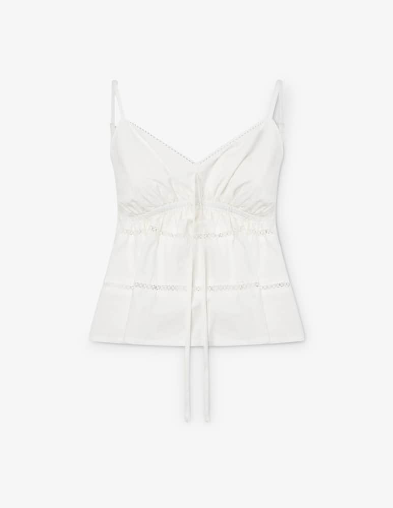 rinascente La Piscine Top Provence con spalline