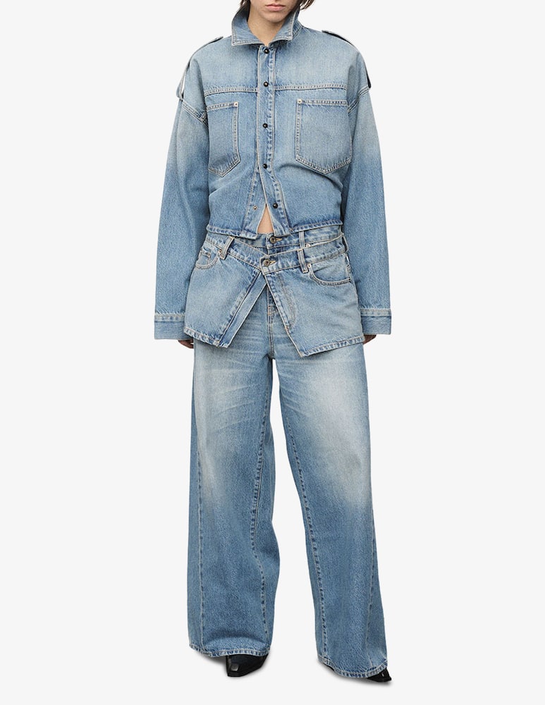 Halfboy Camicia crop in jeans - immagine 2 Halfboy Camicia crop in jeans - immagine 2